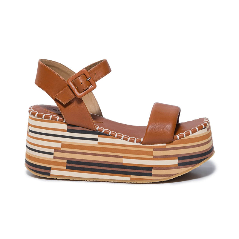 Dark Brown Women Bernardo Marley Platform Sandals | CPO3391GA