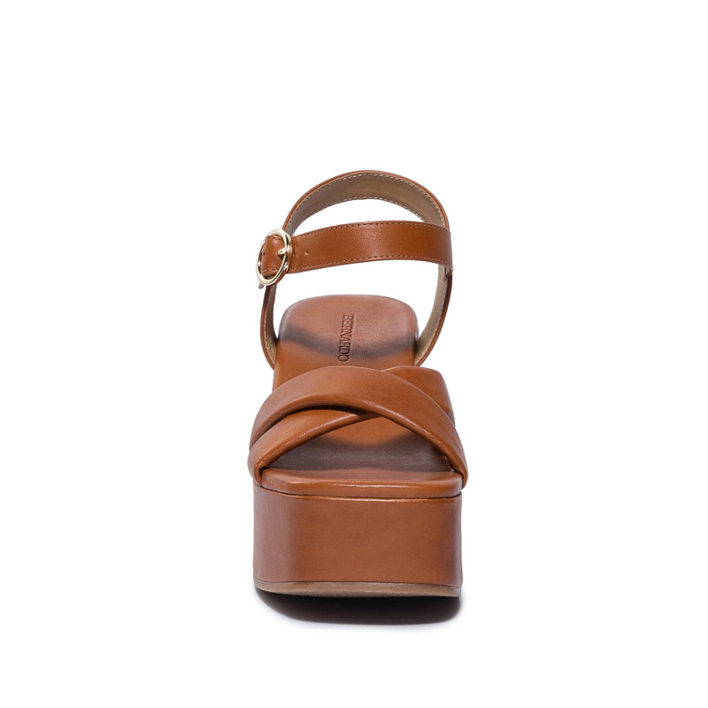 Dark Brown Women Bernardo Weston Platform Sandals | TAK8712YI