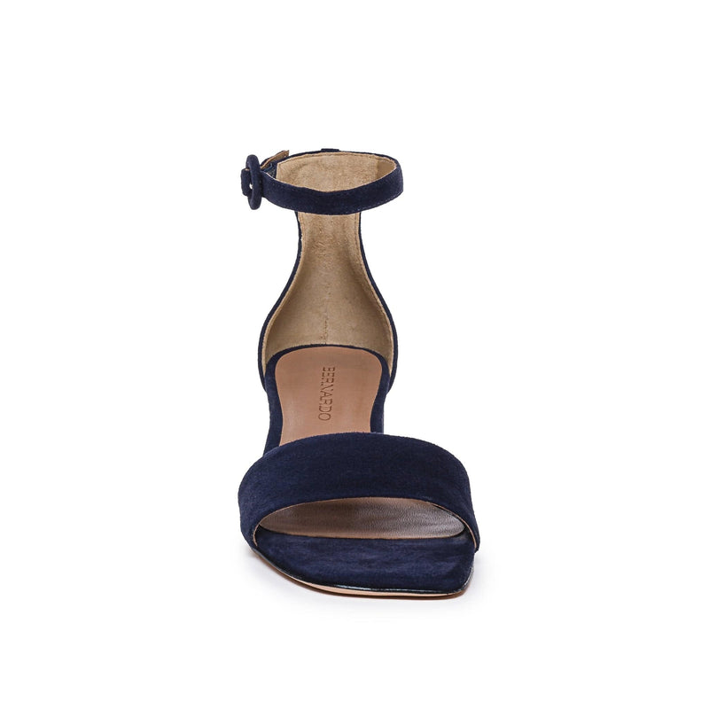 Dark Navy Women Bernardo Jalena Low Heels Sandals | QUX2350PX