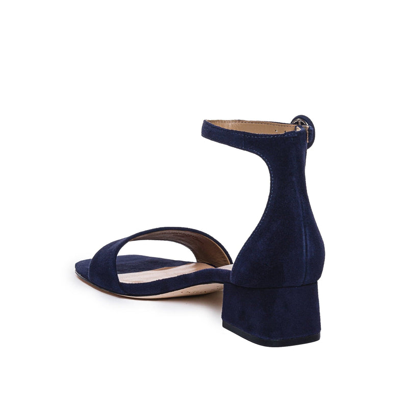 Dark Navy Women Bernardo Jalena Low Heels Sandals | QUX2350PX