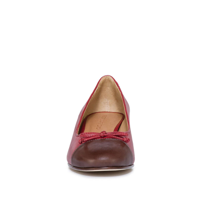 Dark Red Chocolate Women Bernardo Marisol Ballerina Pumps | TKE1473CG