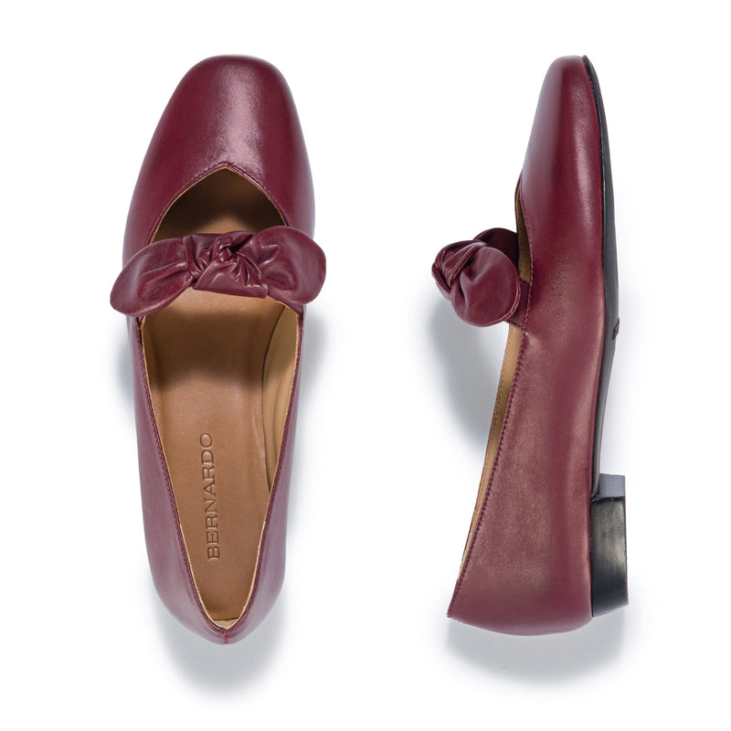 Dark Red Women Bernardo Emersyn Ballet Flats | WUQ2830QE