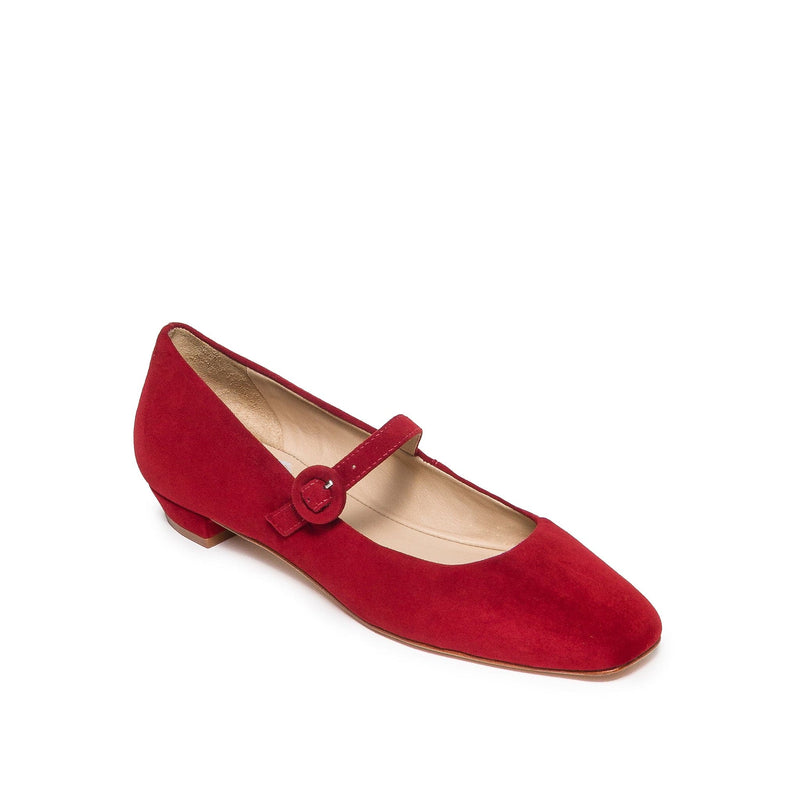 Dark Red Women Bernardo Gabriela Mary Jane Ballet Flats | FLU7110ZY