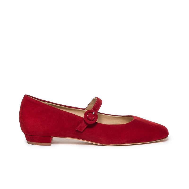 Dark Red Women Bernardo Gabriela Mary Jane Ballet Flats | FLU7110ZY