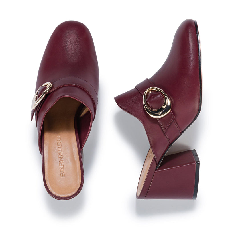 Dark Red Women Bernardo Natasia Mules | IHN6342BL