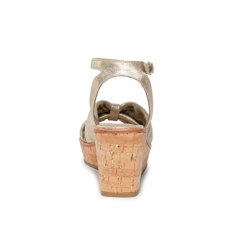 Gold Women Bernardo Kearny Wedge Sandals | OOR1001UH