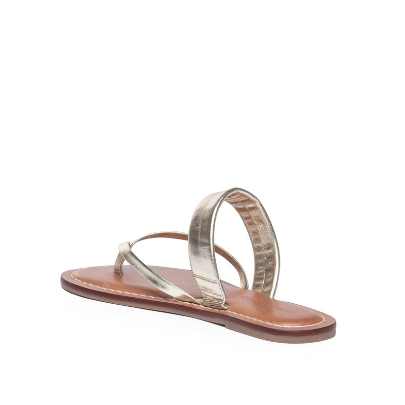 Gold Women Bernardo Leia Thong Flat Sandals | LID7445PO