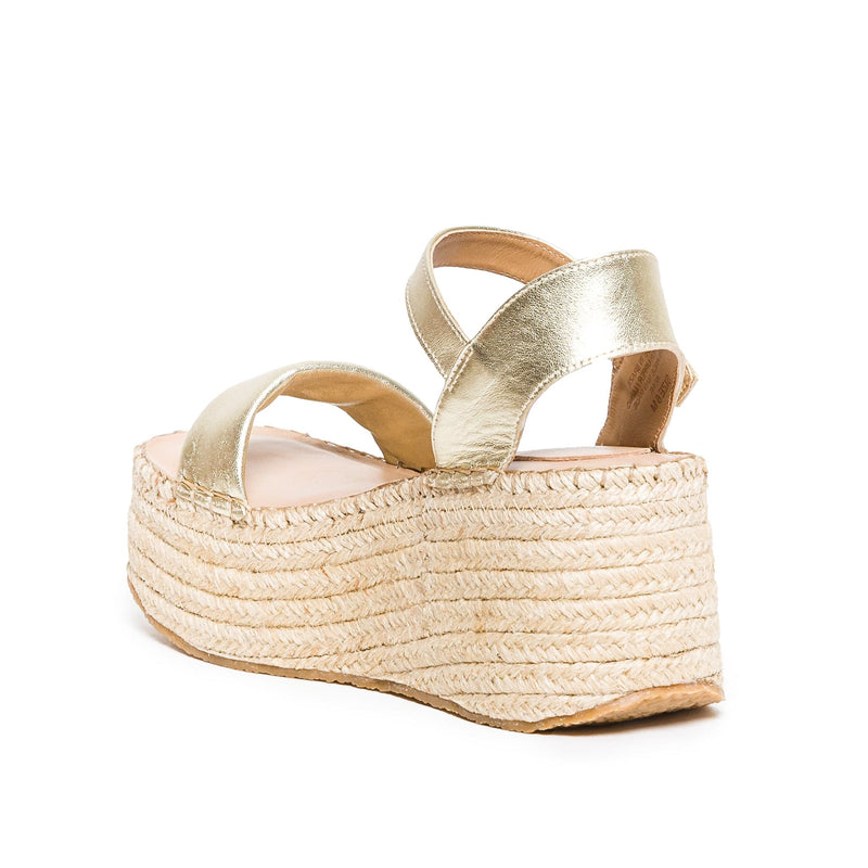 Gold Women Bernardo Mallorca Espadrille Platform Sandals | WJK4144WT