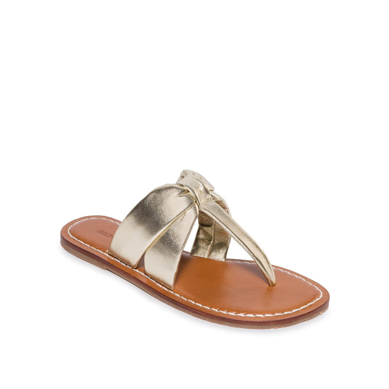 Gold Women Bernardo Margaret Thong Slide Sandals | VYG626WP