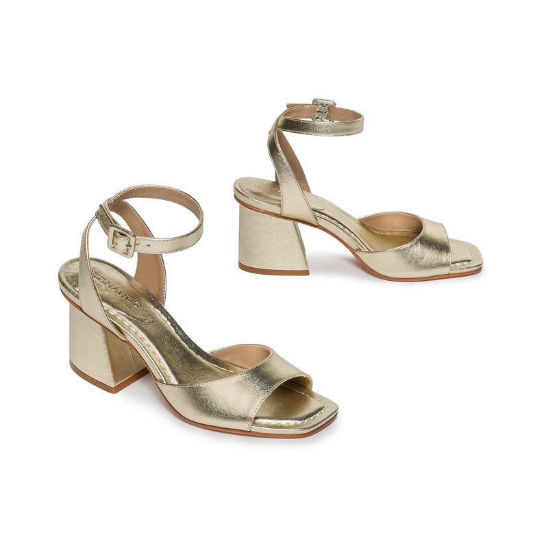 Gold Women Bernardo Nyack Heels Sandals | GFD9973RI