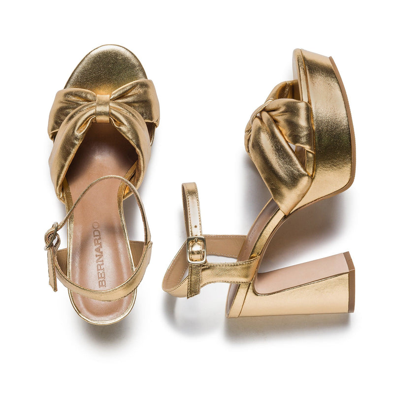 Gold Women Bernardo Veronika Platform Sandals | MKI5798RI