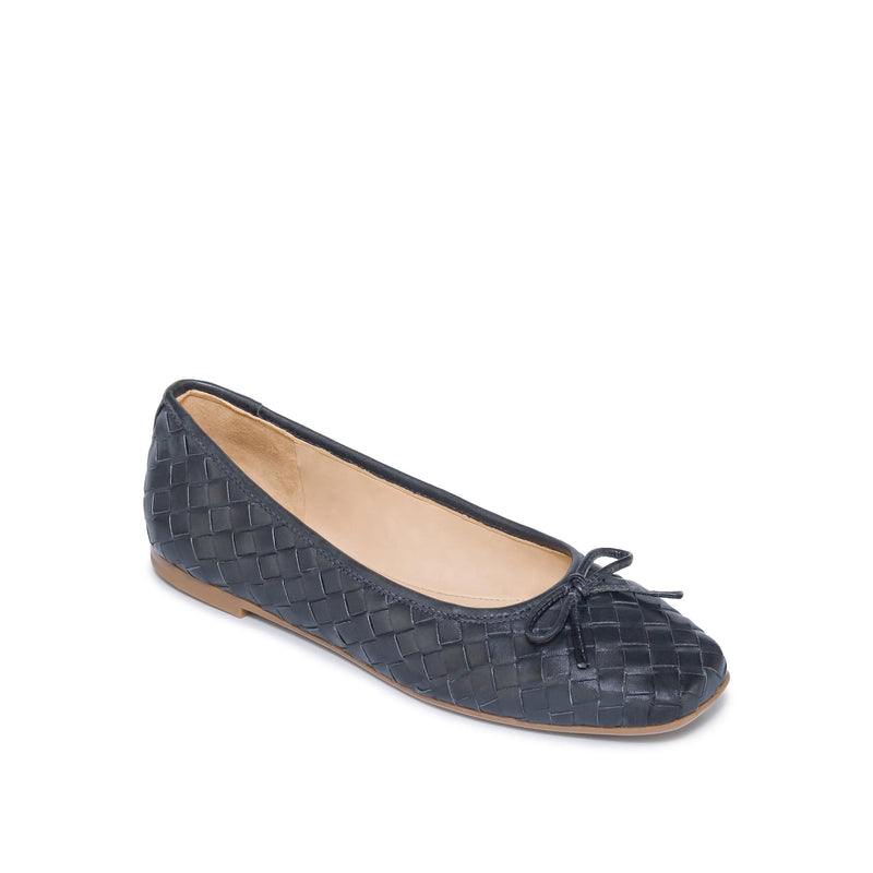 Navy Women Bernardo Gwynn Woven Ballet Flats | FVD6075FT