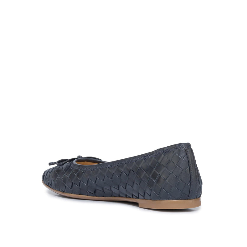 Navy Women Bernardo Gwynn Woven Ballet Flats | FVD6075FT