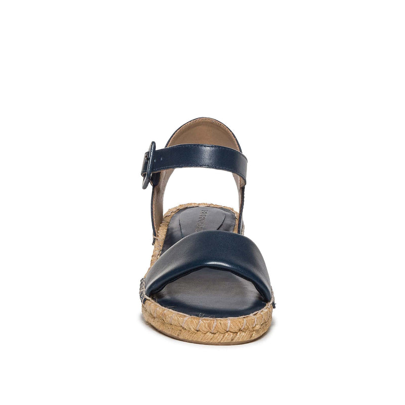 Navy Women Bernardo Madrid Espadrille Wedge Sandals | FZY1255PB