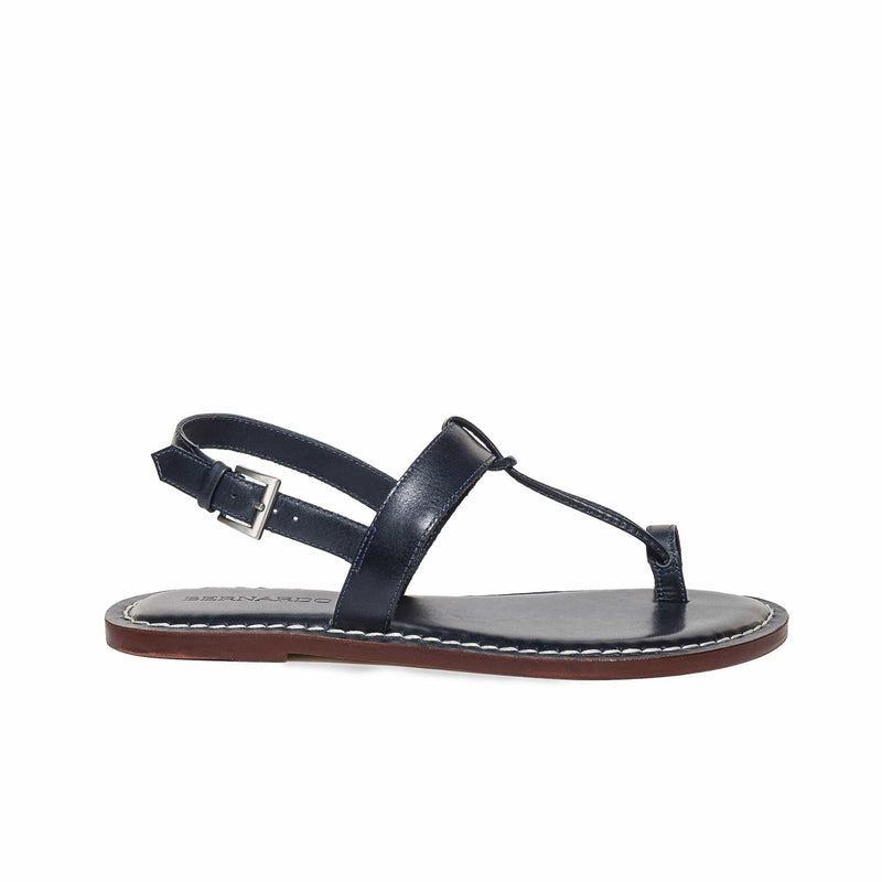 Navy Women Bernardo Maverick 2 Toe Ring Flat Sandals | NKX313SL