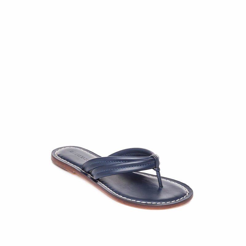 Navy Women Bernardo Miami Thong Slide Sandals | TWU558WT