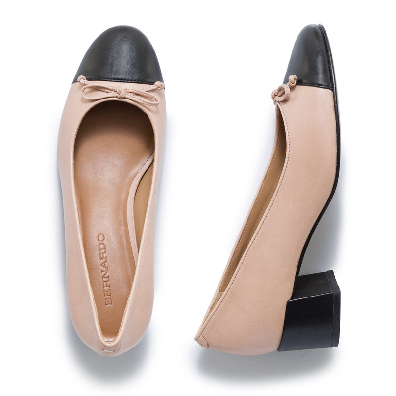 Pink Black Women Bernardo Marisol Ballerina Pumps | XNB2843XN