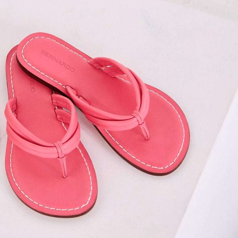 Pink Women Bernardo Miami Thong Slide Sandals | DYL5886KE