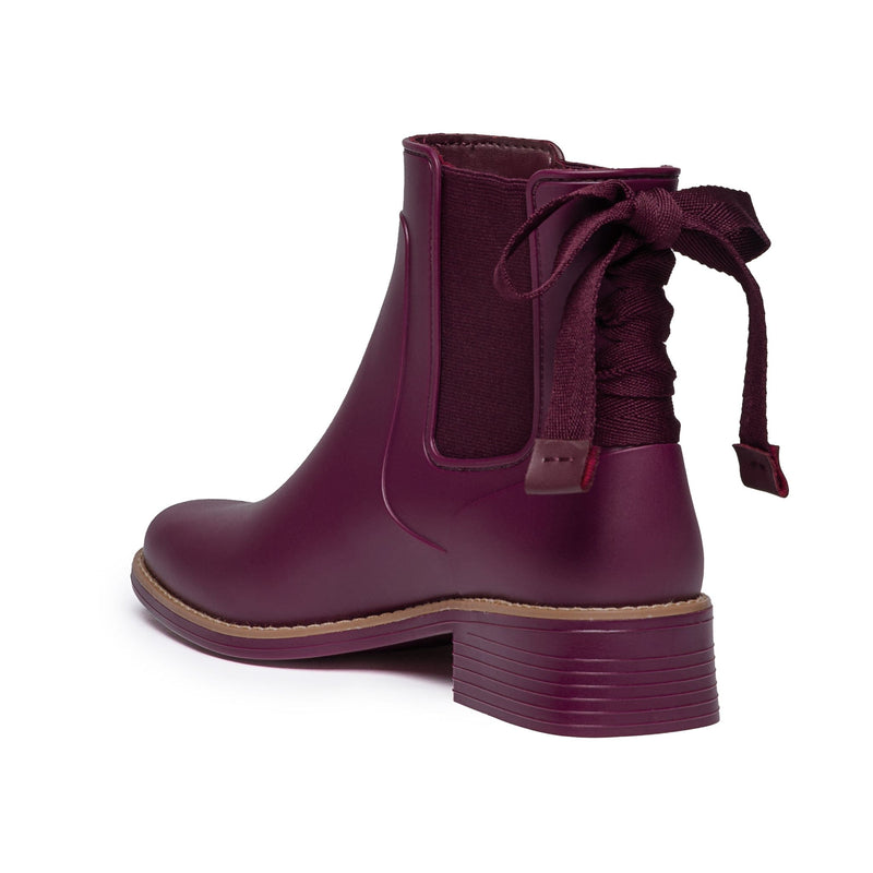 Purple Women Bernardo Briton Slip On Rain Chelsea Boots | DQJ9840OF