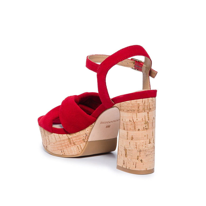 Red Women Bernardo Veronika Platform Sandals | DIQ4431ZA