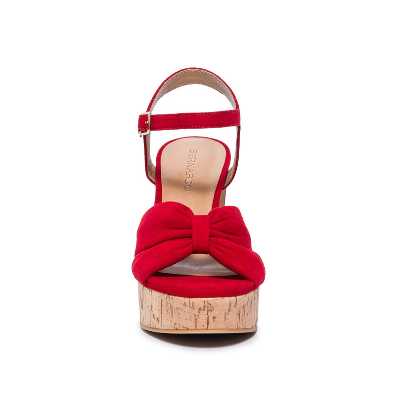 Red Women Bernardo Veronika Platform Sandals | DIQ4431ZA