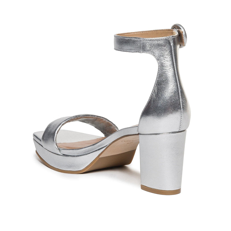 Silver Women Bernardo Carla Platform Sandals | YFP1072UF