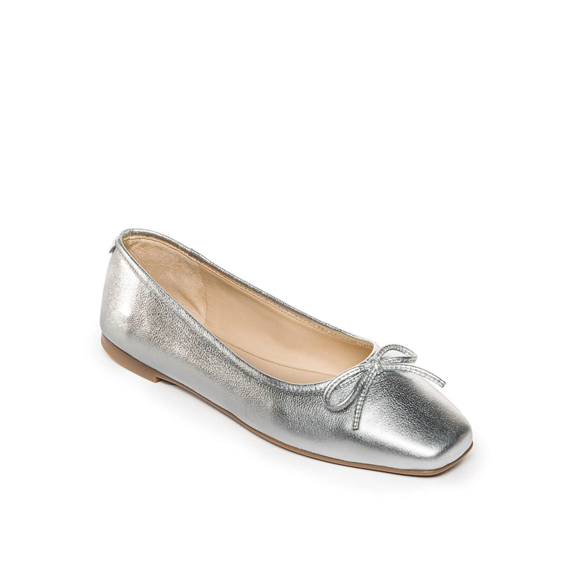 Silver Women Bernardo Gwynn Ballet Flats | SMY7523LN