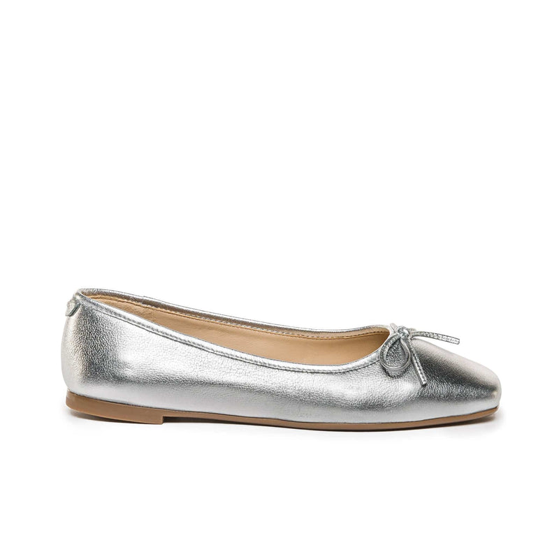 Silver Women Bernardo Gwynn Ballet Flats | SMY7523LN