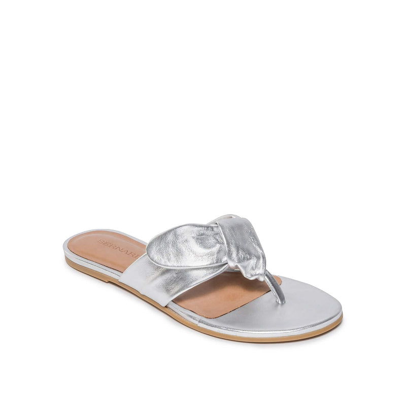 Silver Women Bernardo Harmony Thong Slide Sandals | DPC957ZV