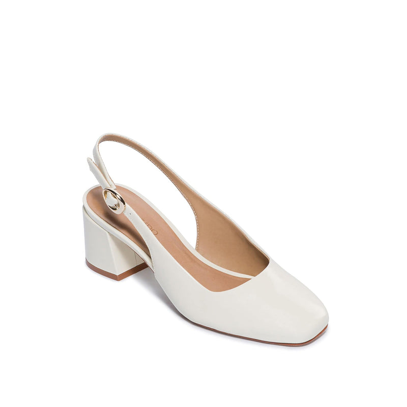 White Women Bernardo Alexia Slingback Pumps | KET5322DB