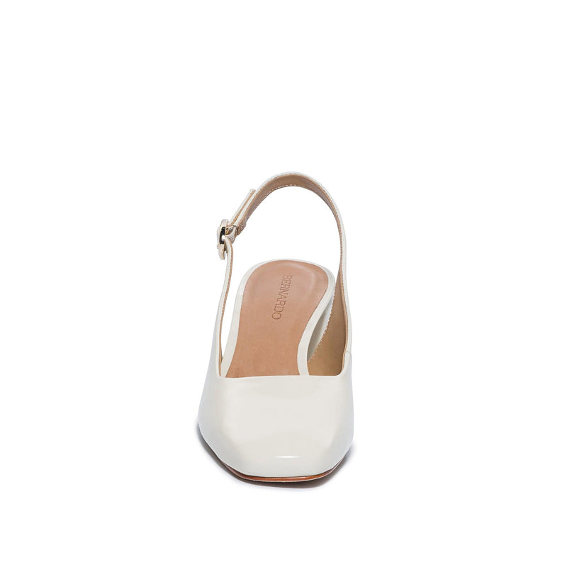 White Women Bernardo Alexia Slingback Pumps | KET5322DB