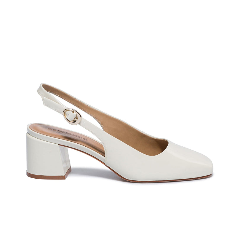 White Women Bernardo Alexia Slingback Pumps | KET5322DB