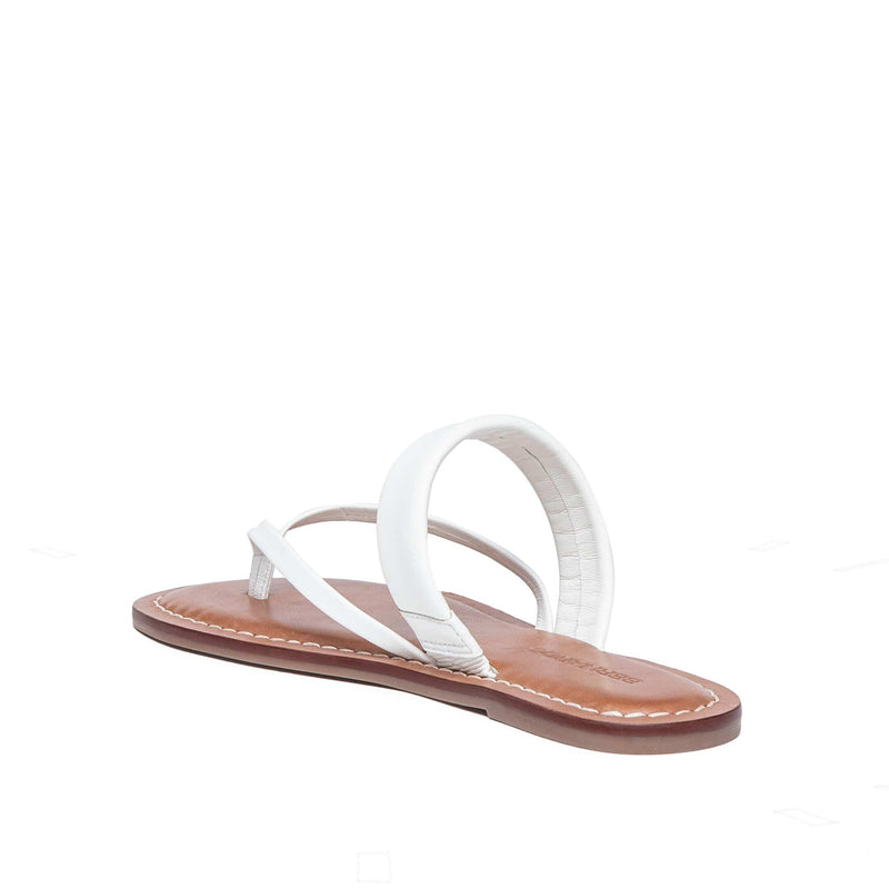 White Women Bernardo Leia Thong Flat Sandals | UGG4760TP