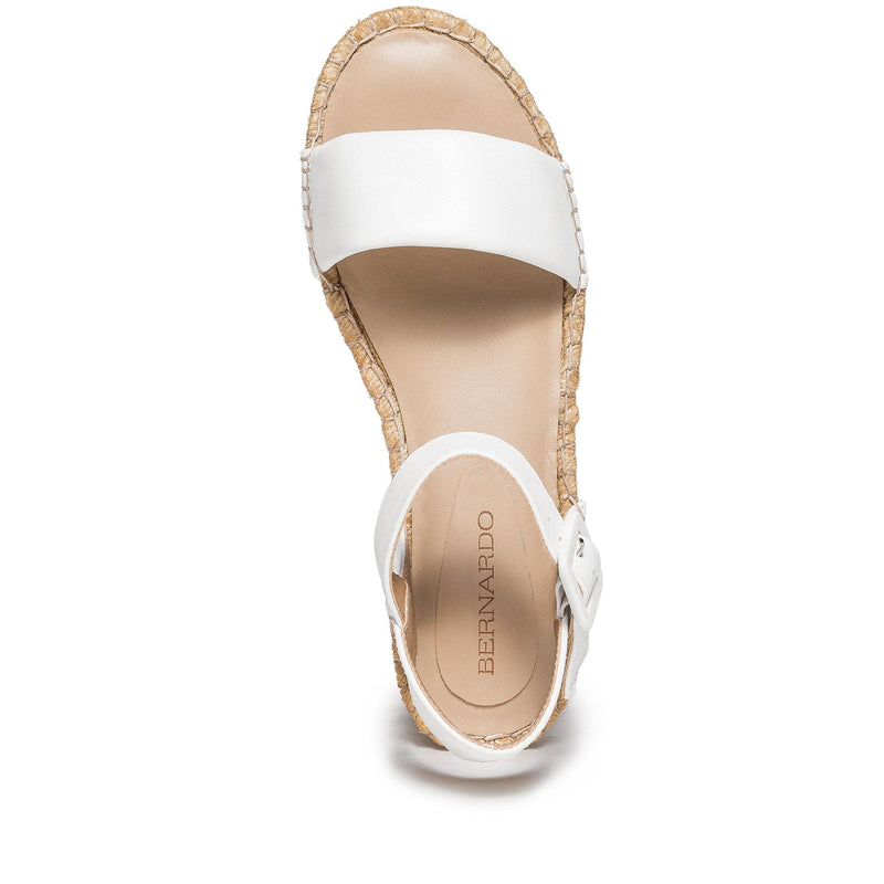 White Women Bernardo Madrid Espadrille Wedge Sandals | WAQ252CX