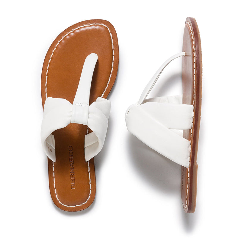 White Women Bernardo Margaret Thong Slide Sandals | LKQ2744UJ