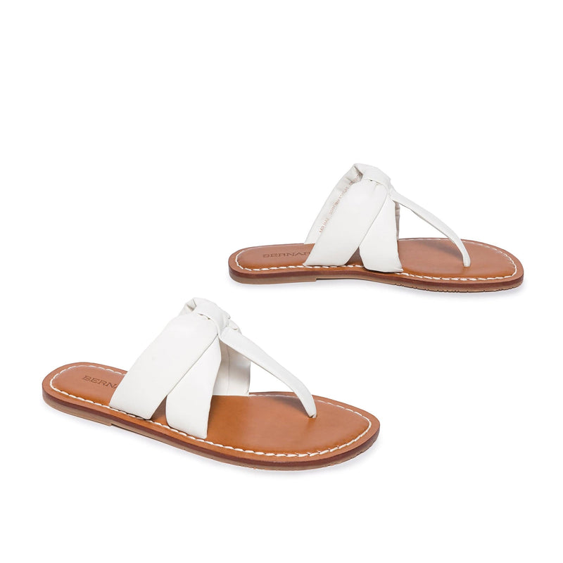 White Women Bernardo Margaret Thong Slide Sandals | LKQ2744UJ