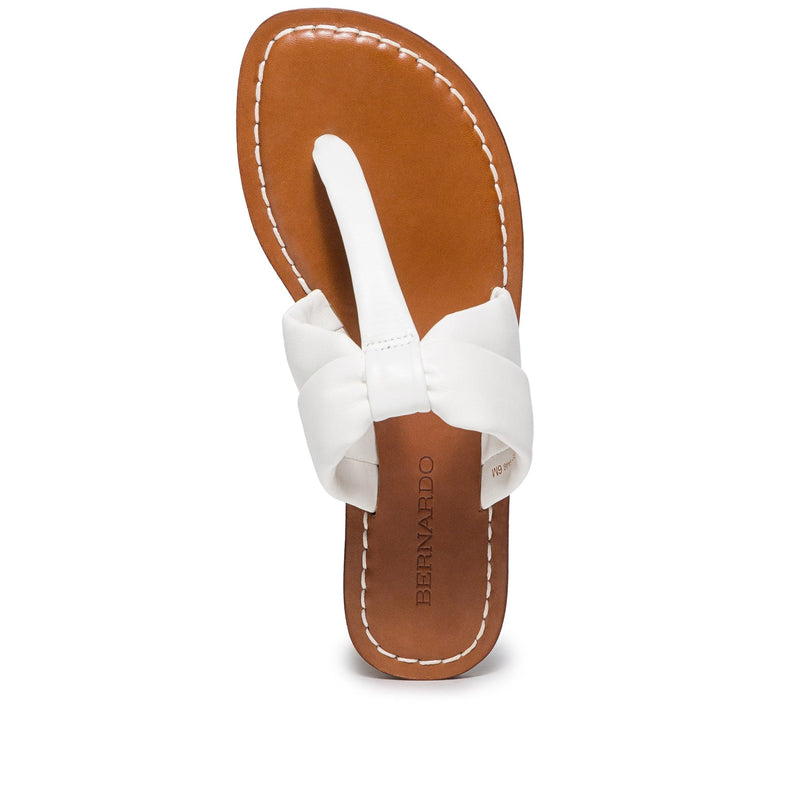 White Women Bernardo Margaret Thong Slide Sandals | LKQ2744UJ