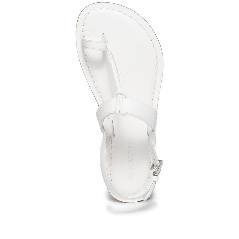 White Women Bernardo Maverick 2 Toe Ring Flat Sandals | INF2842SR