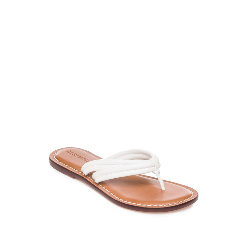 White Women Bernardo Miami Thong Slide Sandals | YMO3522SW