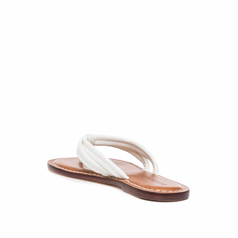 White Women Bernardo Miami Thong Slide Sandals | YMO3522SW