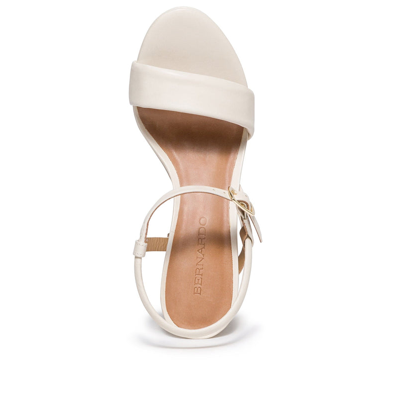 White Women Bernardo Ventura Platform Sandals | SXM761ZV